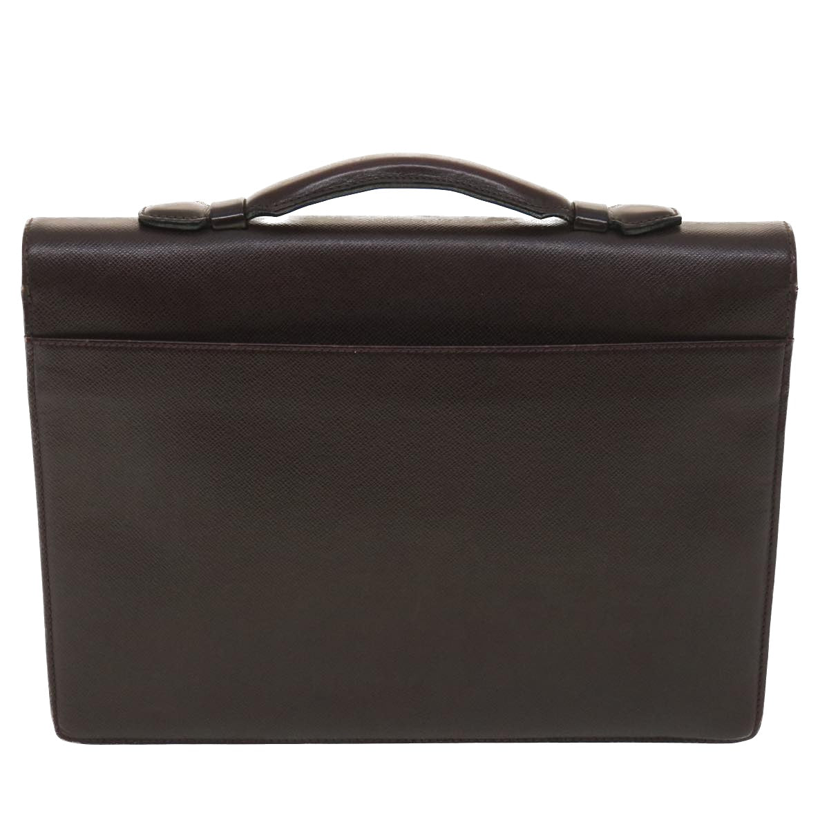 LOUIS VUITTON Taiga Serviette Kourad Business Bag Acajou M30076 LV Auth am3923