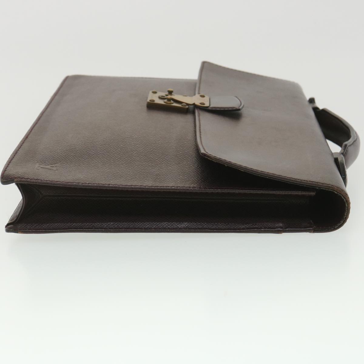 LOUIS VUITTON Taiga Serviette Kourad Business Bag Acajou M30076 LV Auth am3923