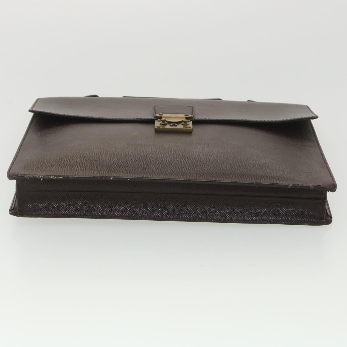 LOUIS VUITTON Taiga Serviette Kourad Business Bag Acajou M30076 LV Auth am3923