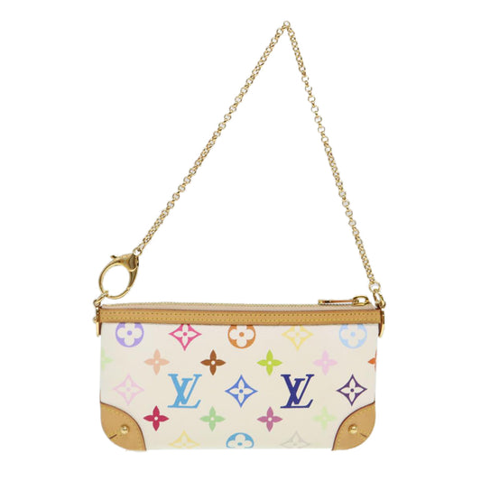 LOUIS VUITTON Monogram Multicolor Pochette Mira MM Pouch M60096 Auth am4032