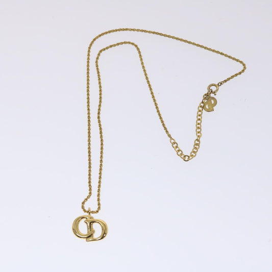 CHRISTIAN DIOR Accessories Necklace 2Set Gold Tone Auth am4822