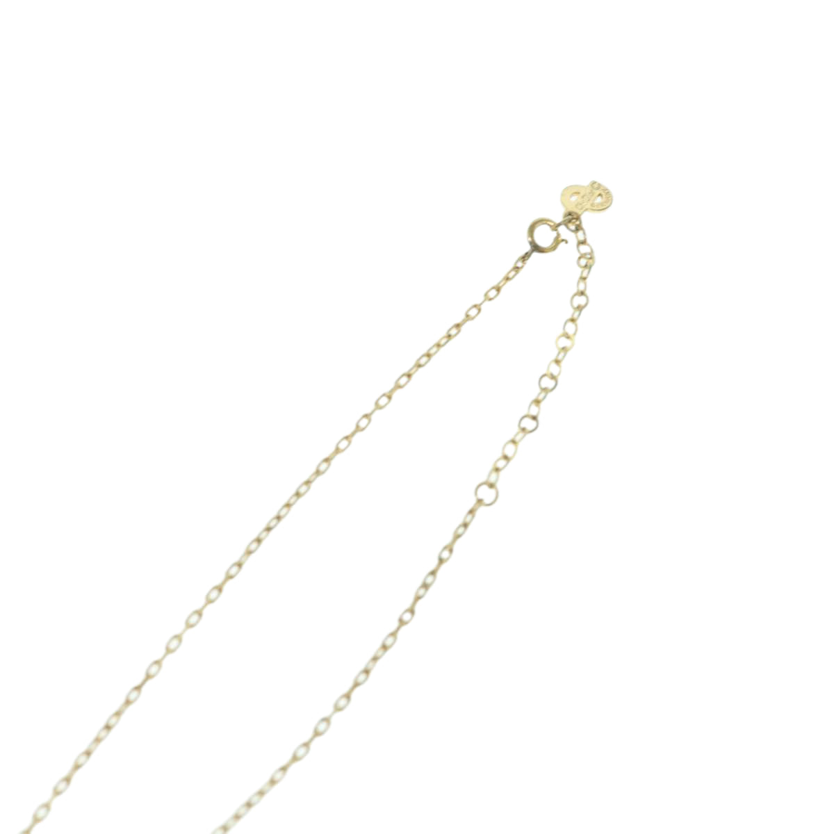 CHRISTIAN DIOR Necklace metal Gold Auth am5521