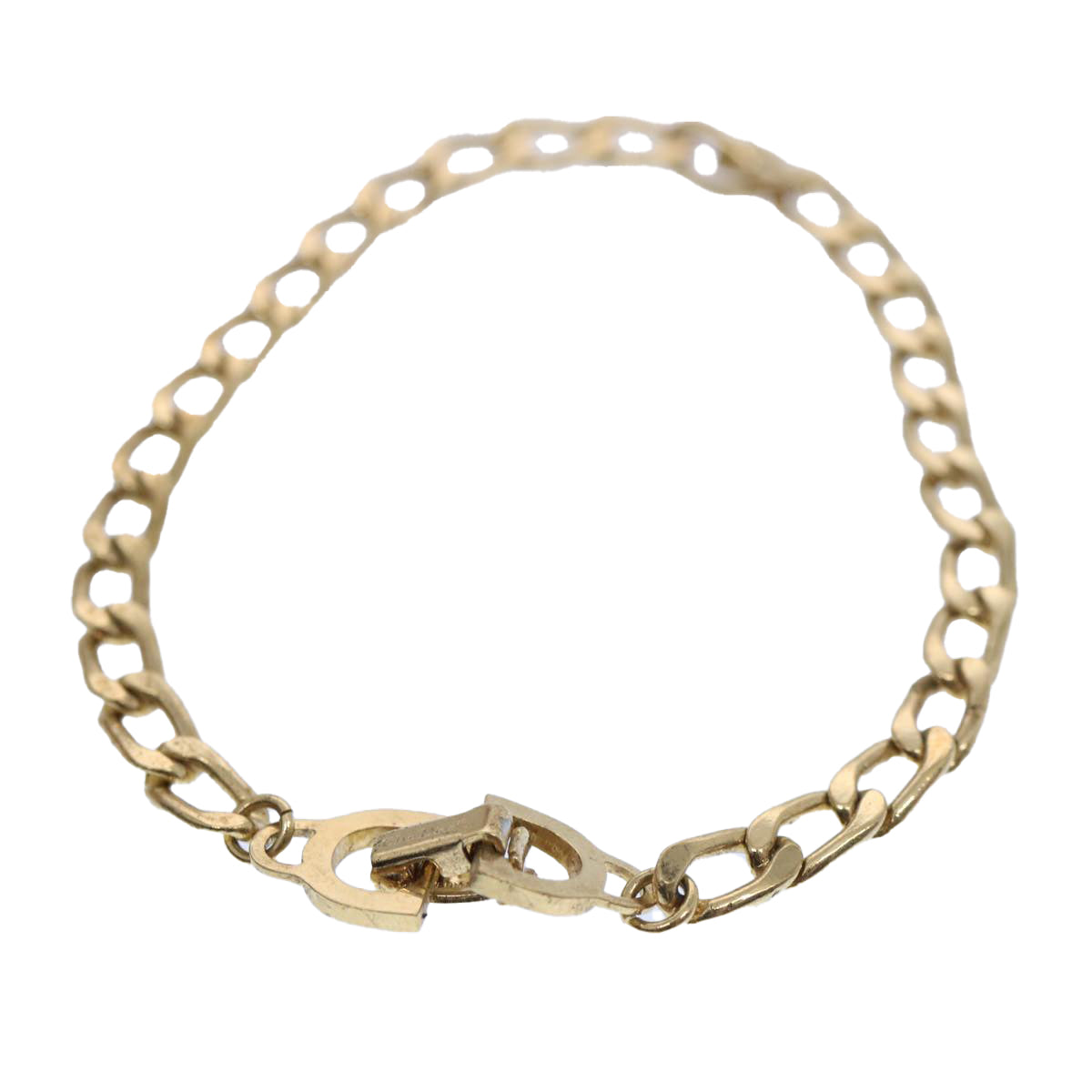 CHRISTIAN DIOR Bracelet metal Gold Auth am5524