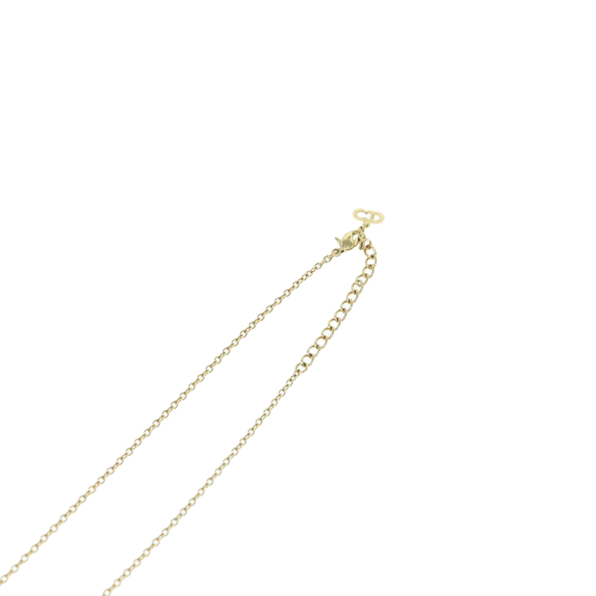 CHRISTIAN DIOR Necklace metal Gold Auth am5525