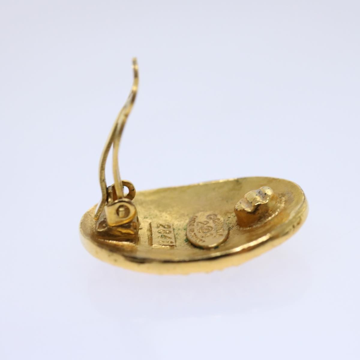 Top Quality Chanel Earring Gold CC Auth am5967