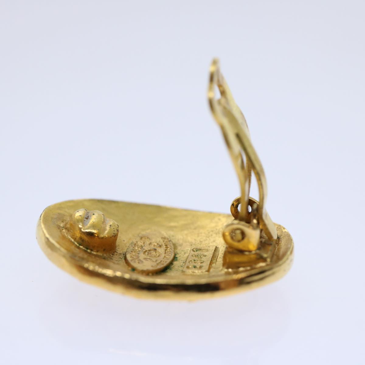 Top Quality Chanel Earring Gold CC Auth am5967