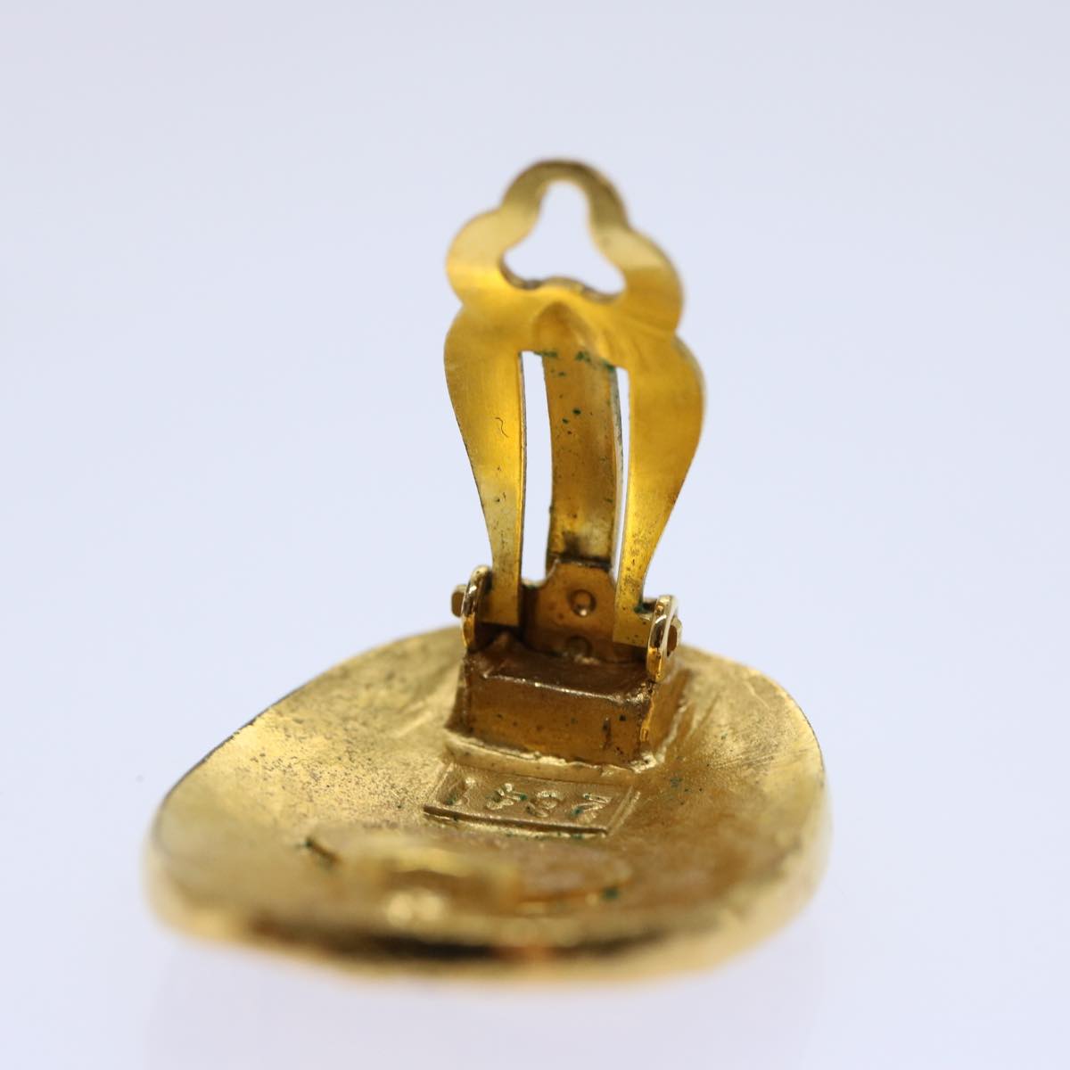Top Quality Chanel Earring Gold CC Auth am5967