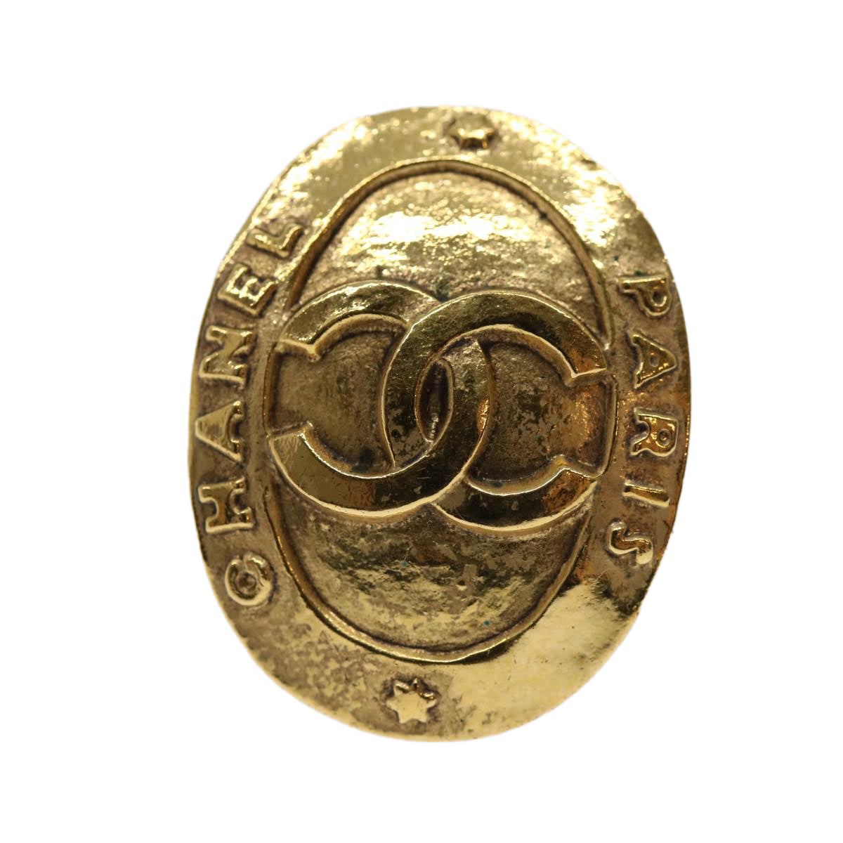 Top Quality Chanel Earring Gold CC Auth am5967