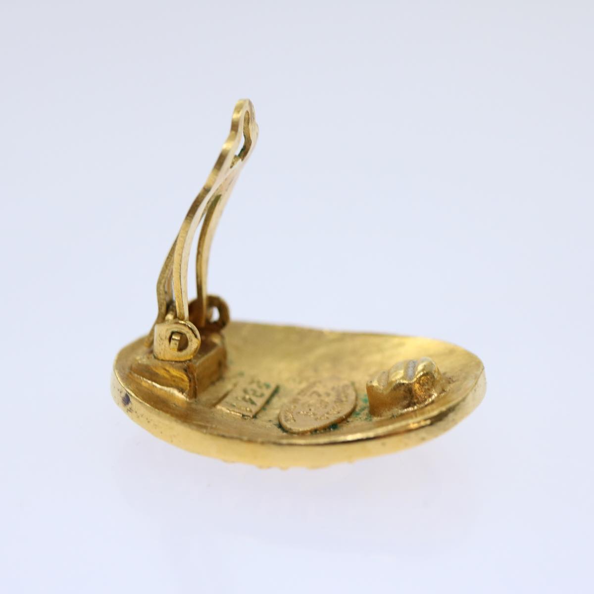 Top Quality Chanel Earring Gold CC Auth am5967