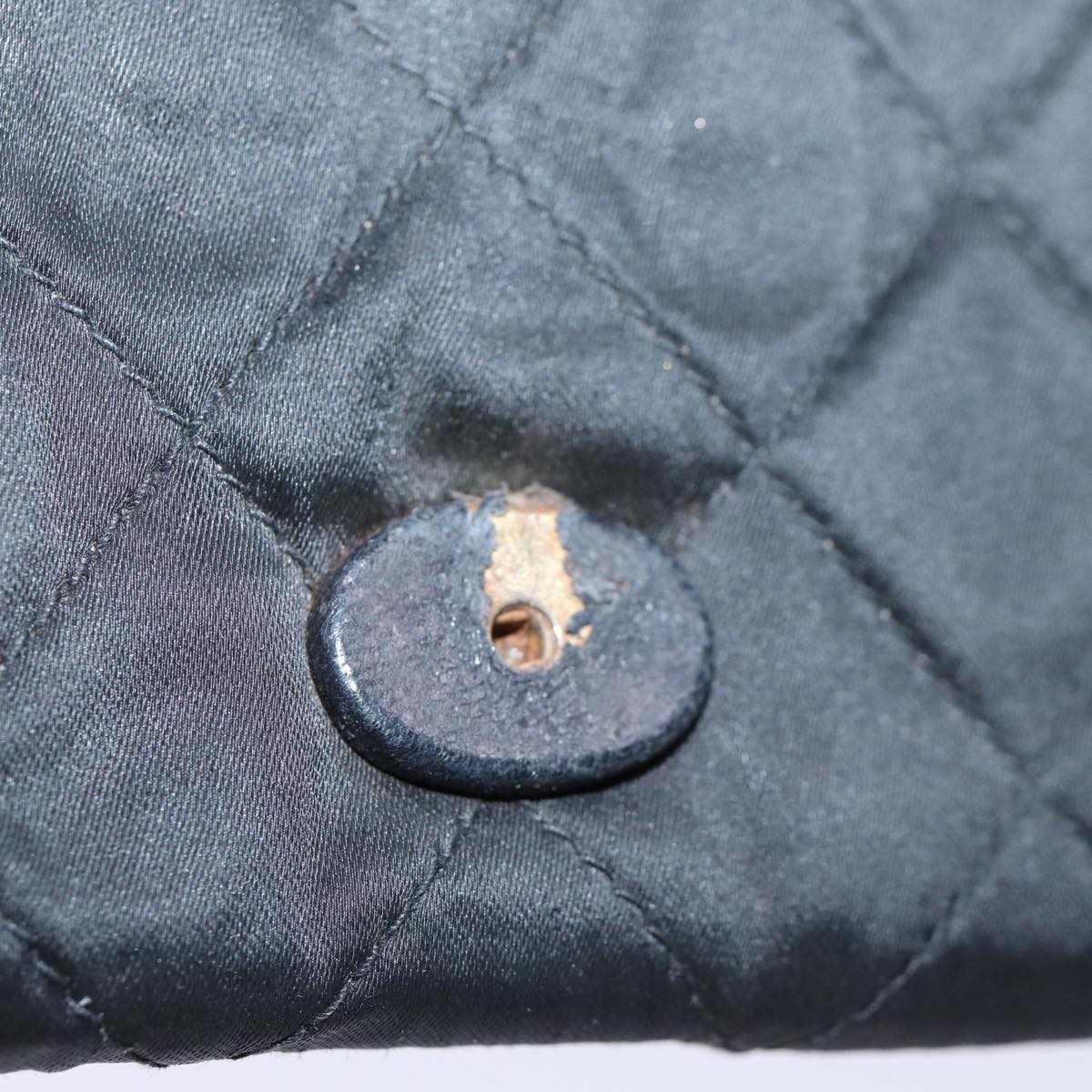 Top Quality Chanel Matelasse Chain Shoulder Bag Satin Black CC Auth am6152A