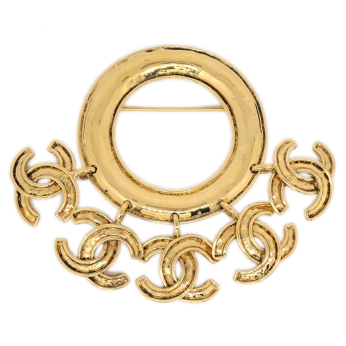 CHANEL 1994 Brooch 24k Gold Plating ao34563