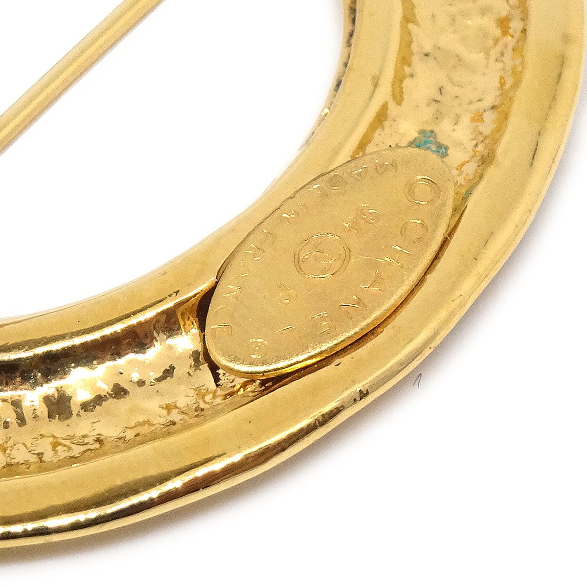 CHANEL 1994 Brooch 24k Gold Plating ao34563