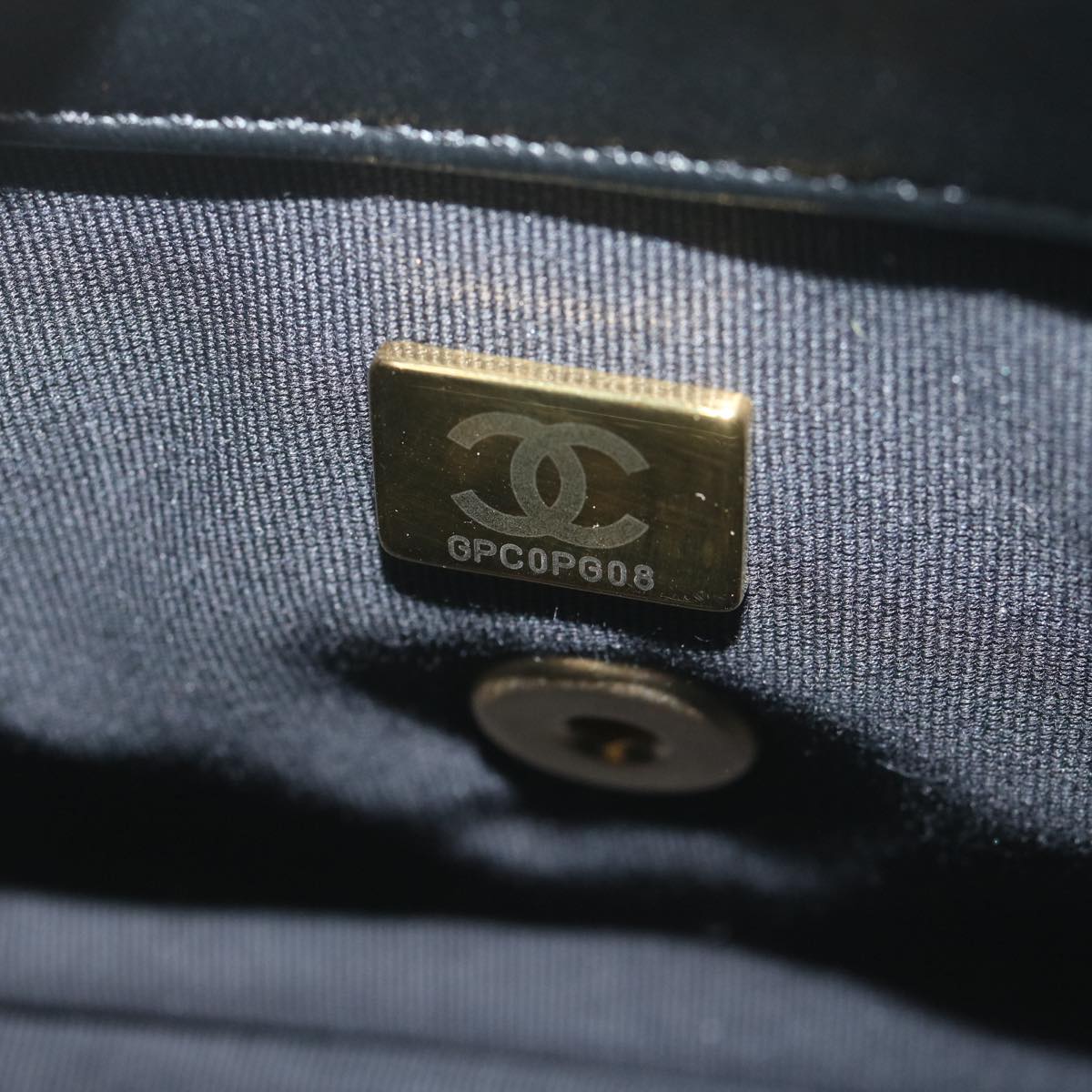 Top Quality Chanel Matelasse Turn Lock Chain Shoulder Bag Lamb Skin Black CC Auth ar11105A