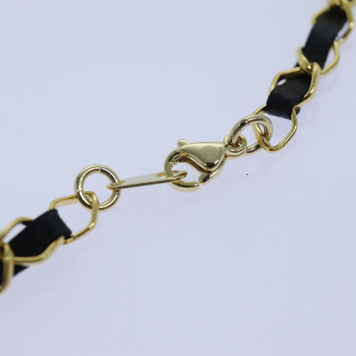 CHANEL Perfume Necklace Gold CC Auth ar11599B