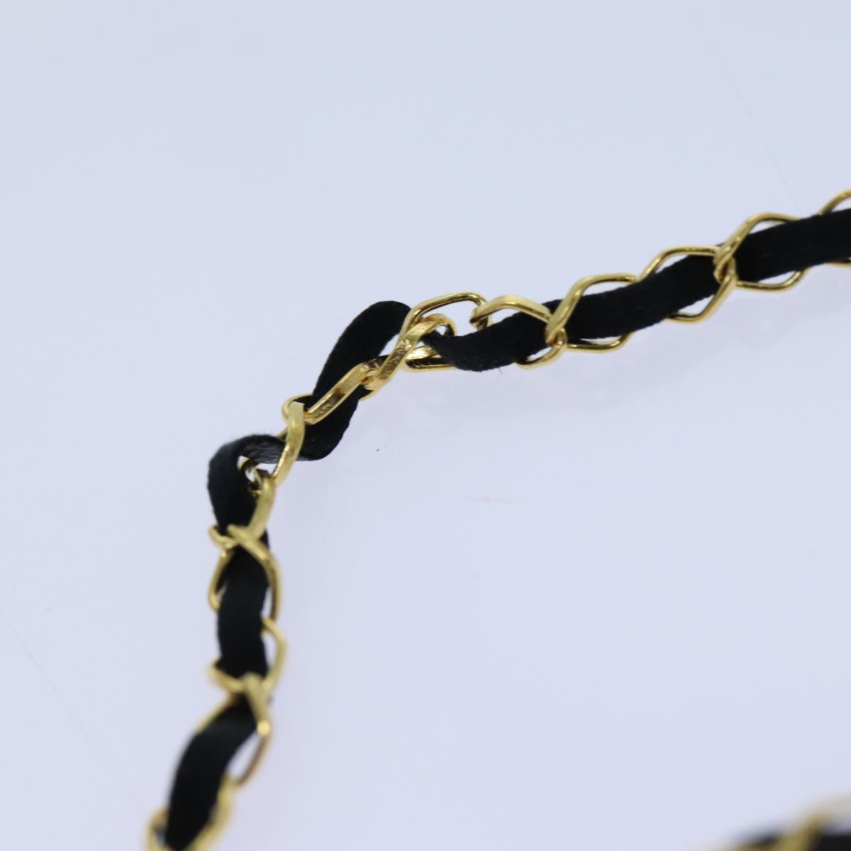 CHANEL Perfume Necklace Gold CC Auth ar11599B