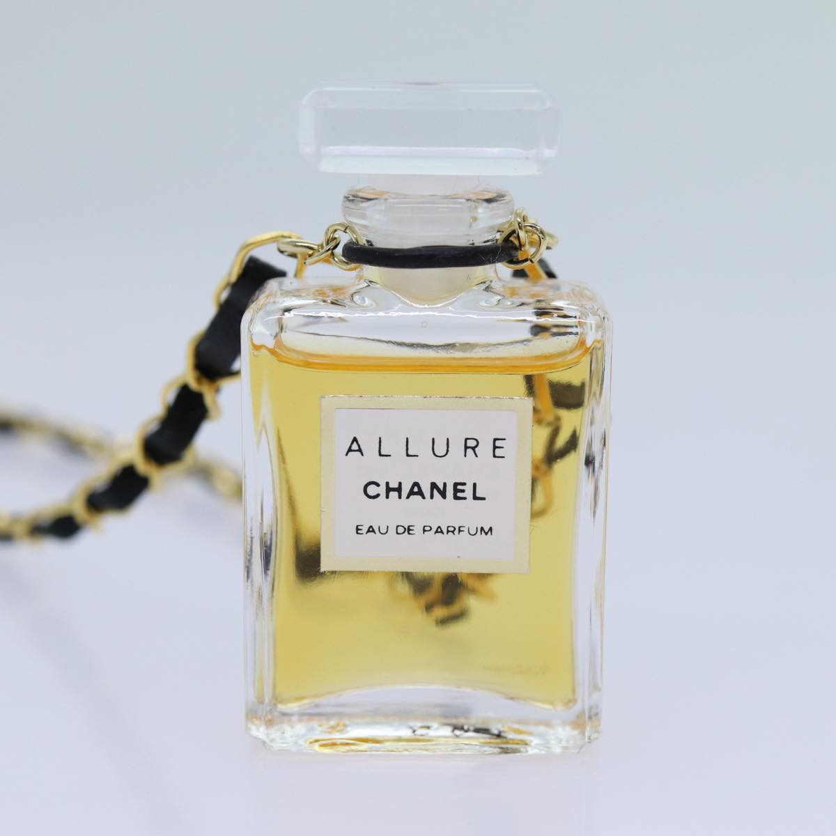 CHANEL Perfume Necklace Gold CC Auth ar11599B