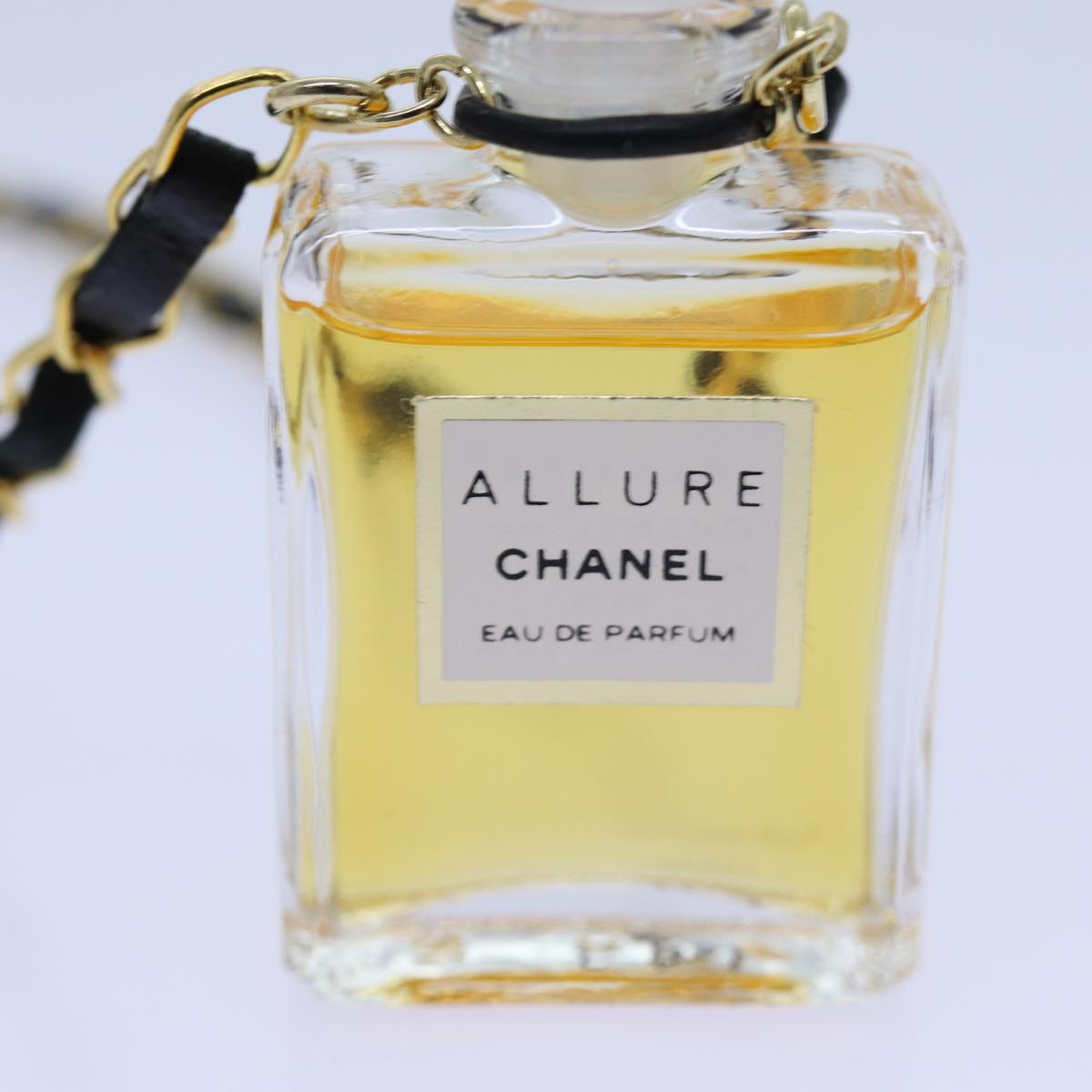 CHANEL Perfume Necklace Gold CC Auth ar11599B