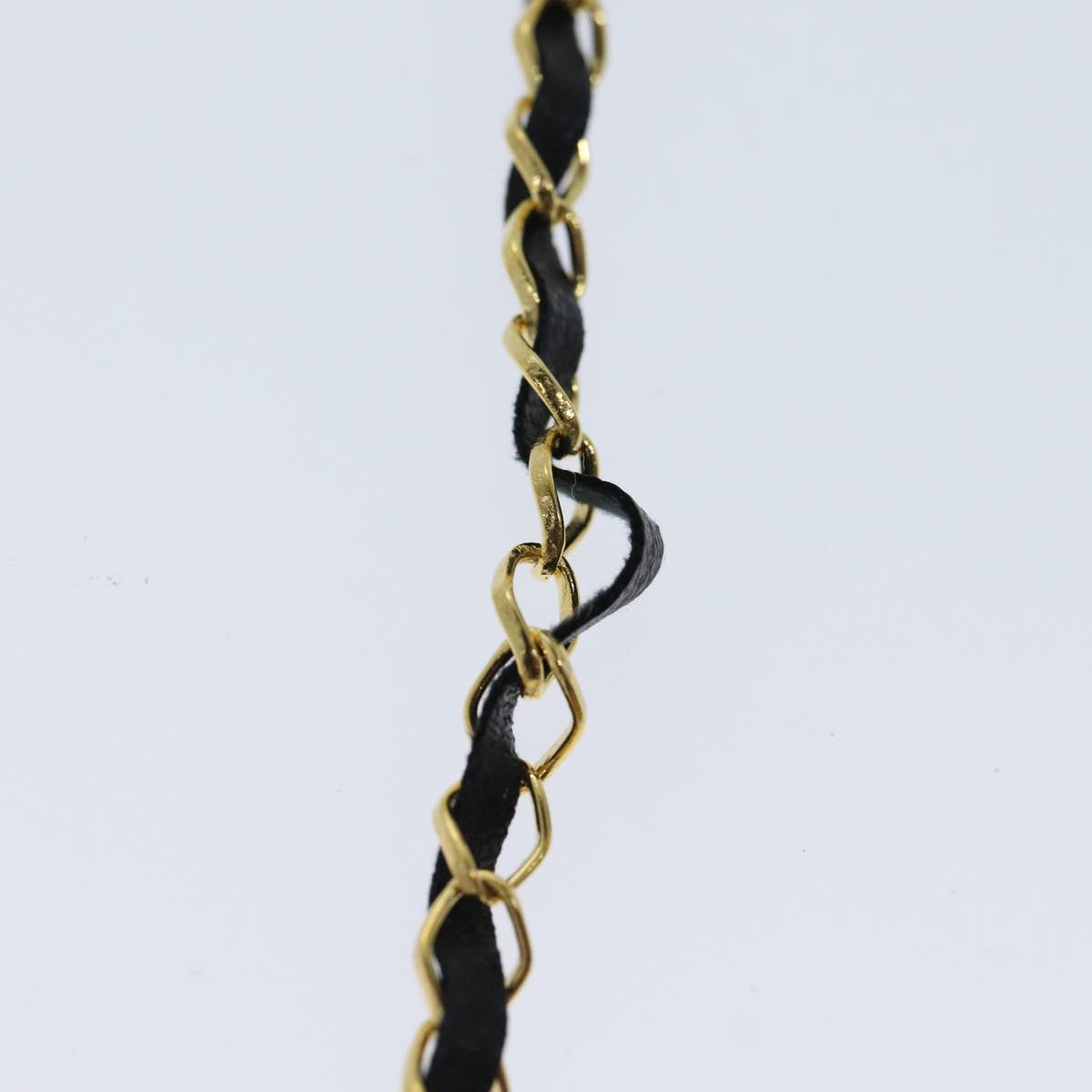 CHANEL Perfume Necklace Gold CC Auth ar11600B