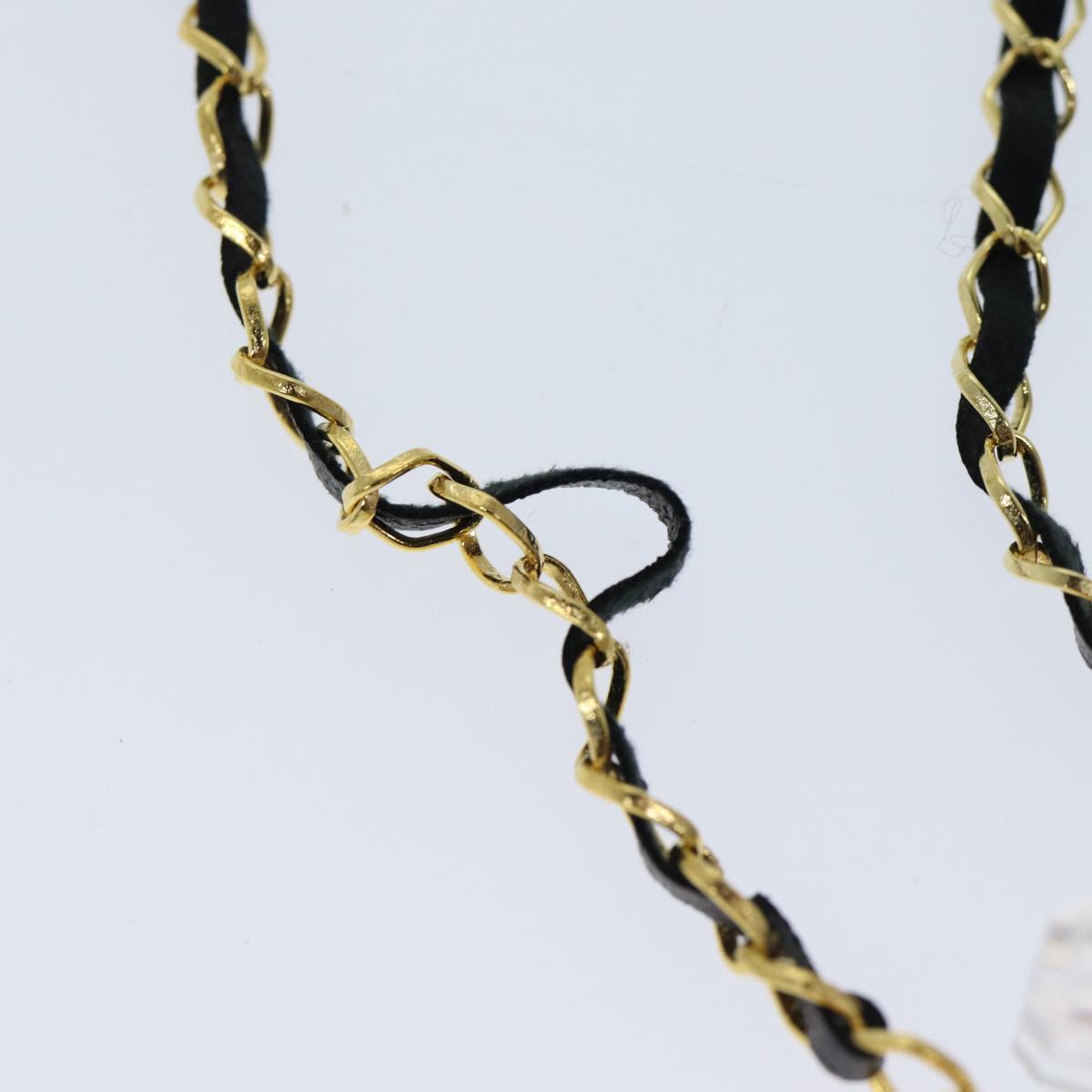CHANEL Perfume Necklace Gold CC Auth ar11600B