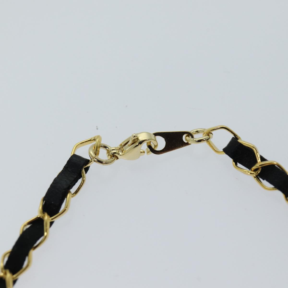 CHANEL Perfume Necklace Gold CC Auth ar11600B