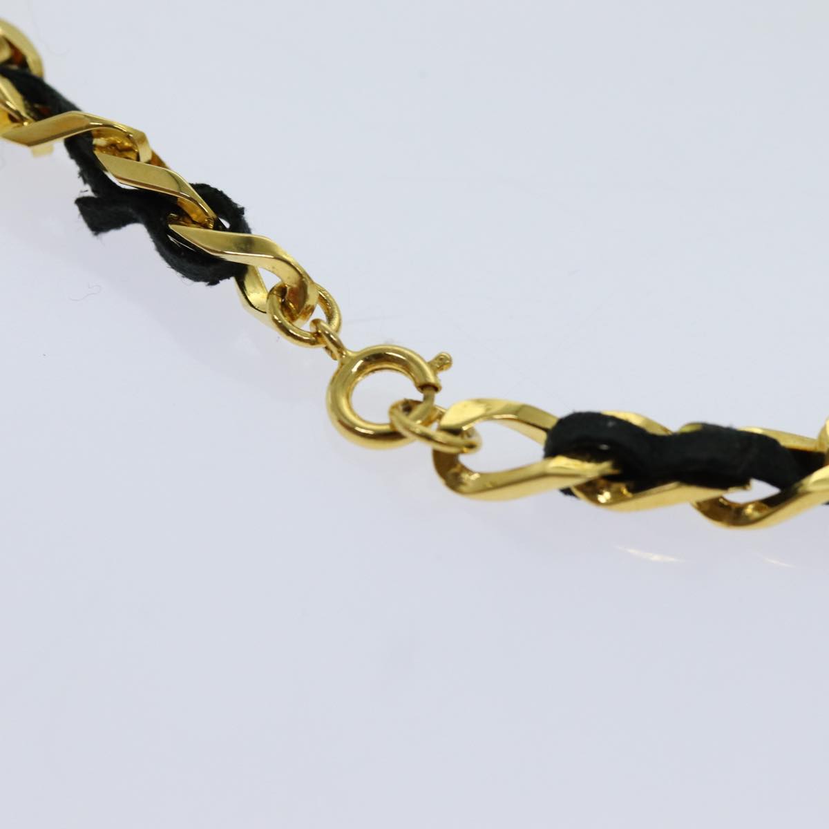 CHANEL Perfume Necklace Gold CC Auth ar11606B