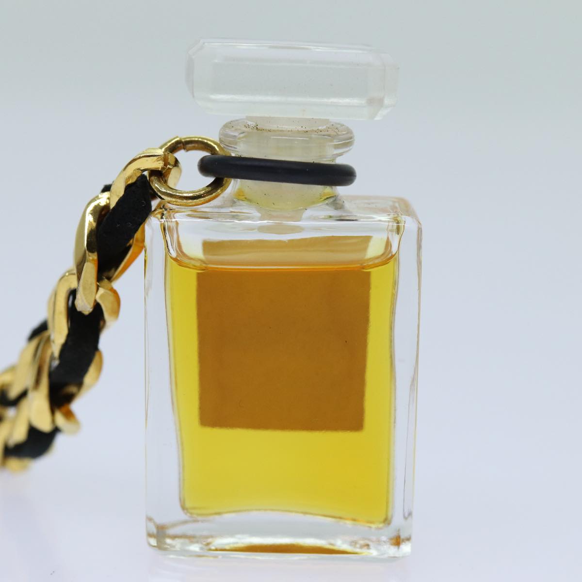 CHANEL Perfume Necklace Gold CC Auth ar11606B