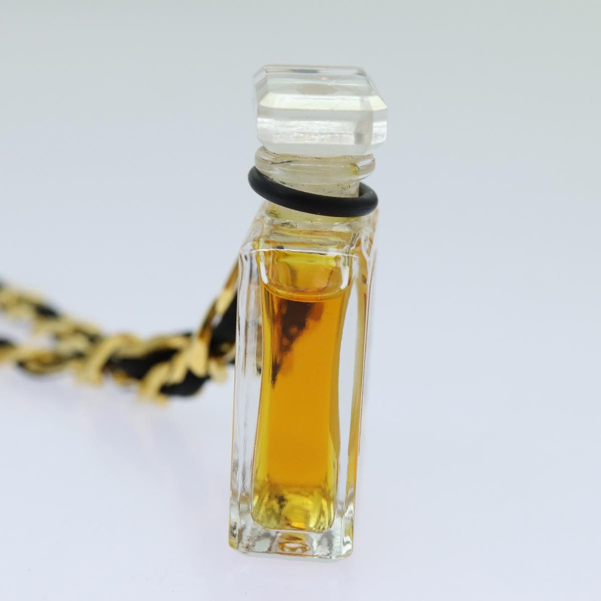 CHANEL Perfume Necklace Gold CC Auth ar11606B