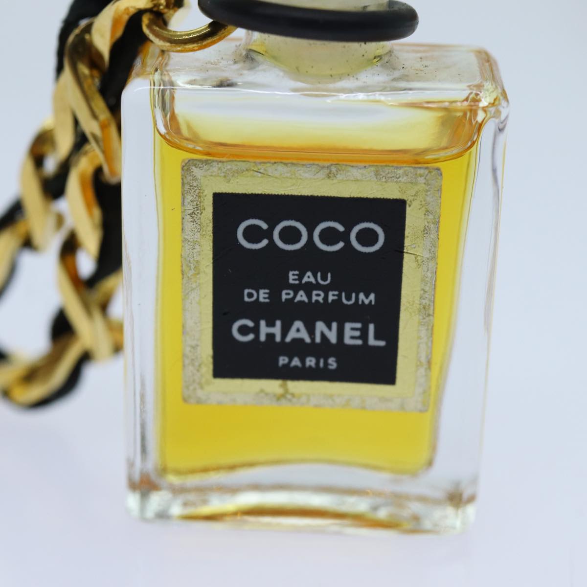 CHANEL Perfume Necklace Gold CC Auth ar11606B