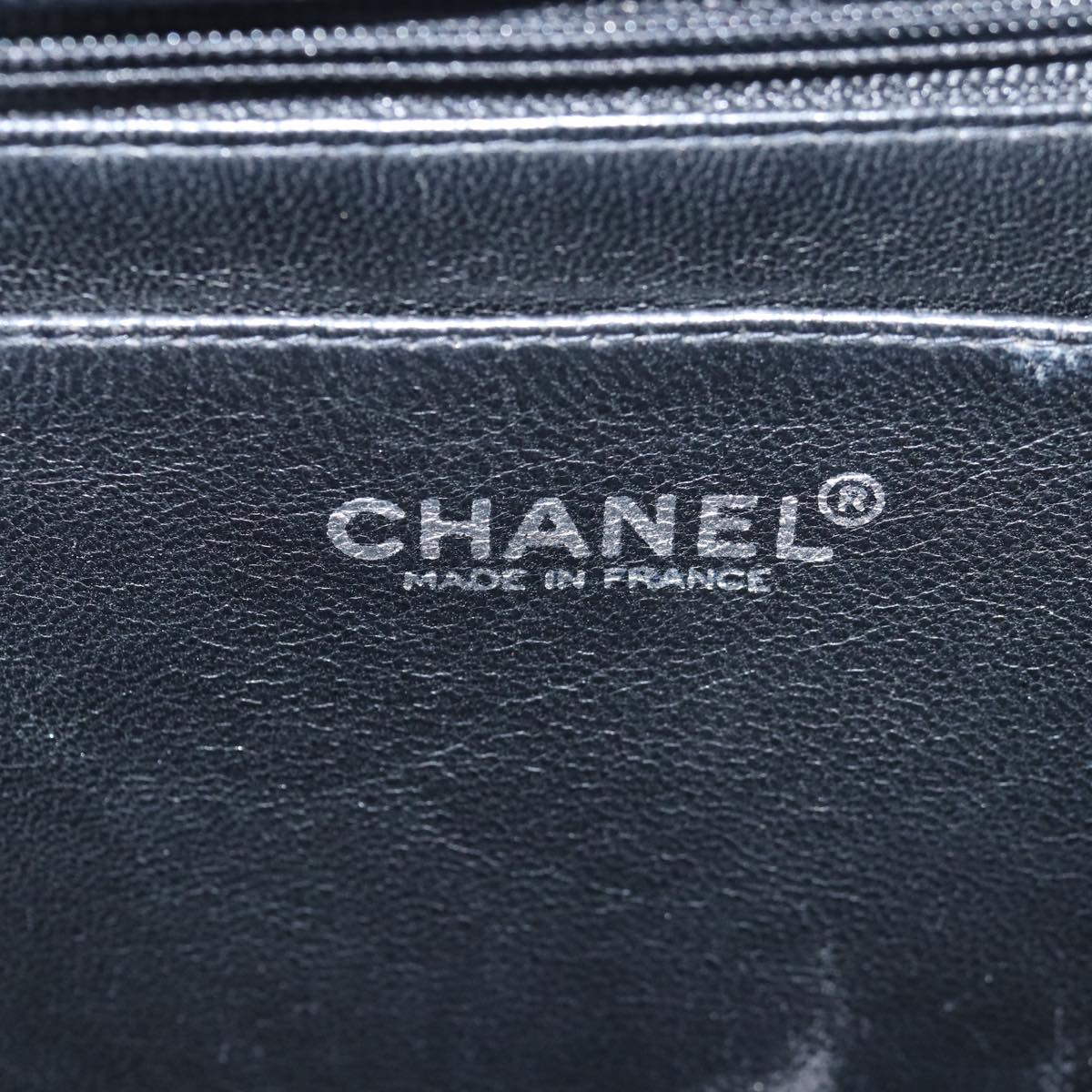 Top Quality Chanel Matelasse 30 Turn Lock Chain Bag Caviar Skin Black CC Auth ar11992A