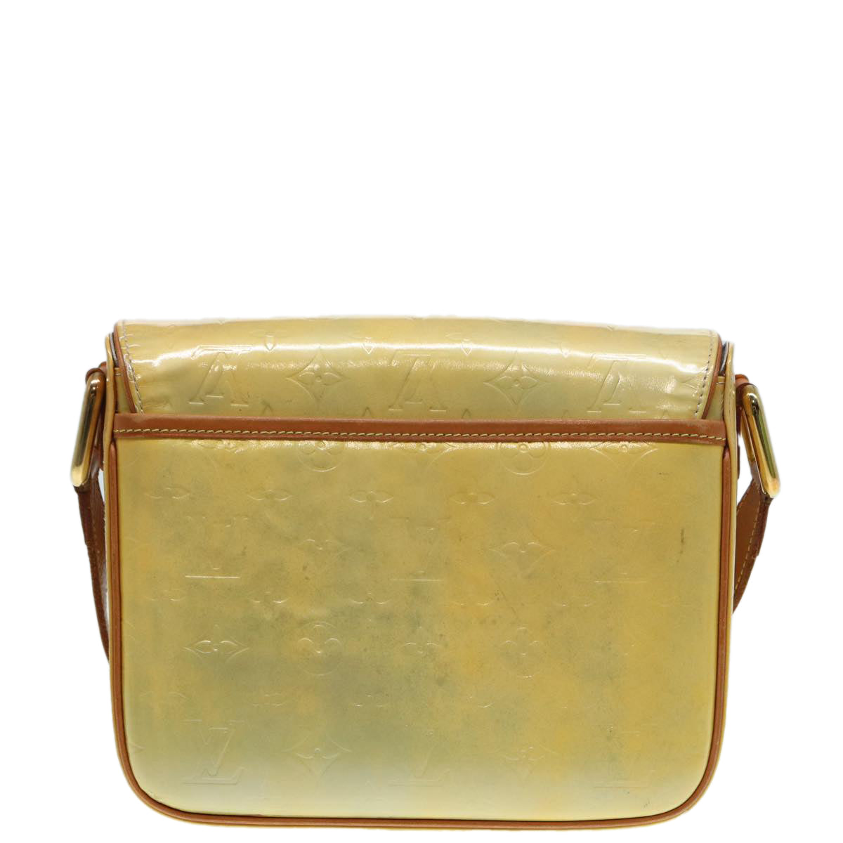 LOUIS VUITTON Monogram Vernis Christie GM Shoulder Bag Gris M91148 Auth ar12522
