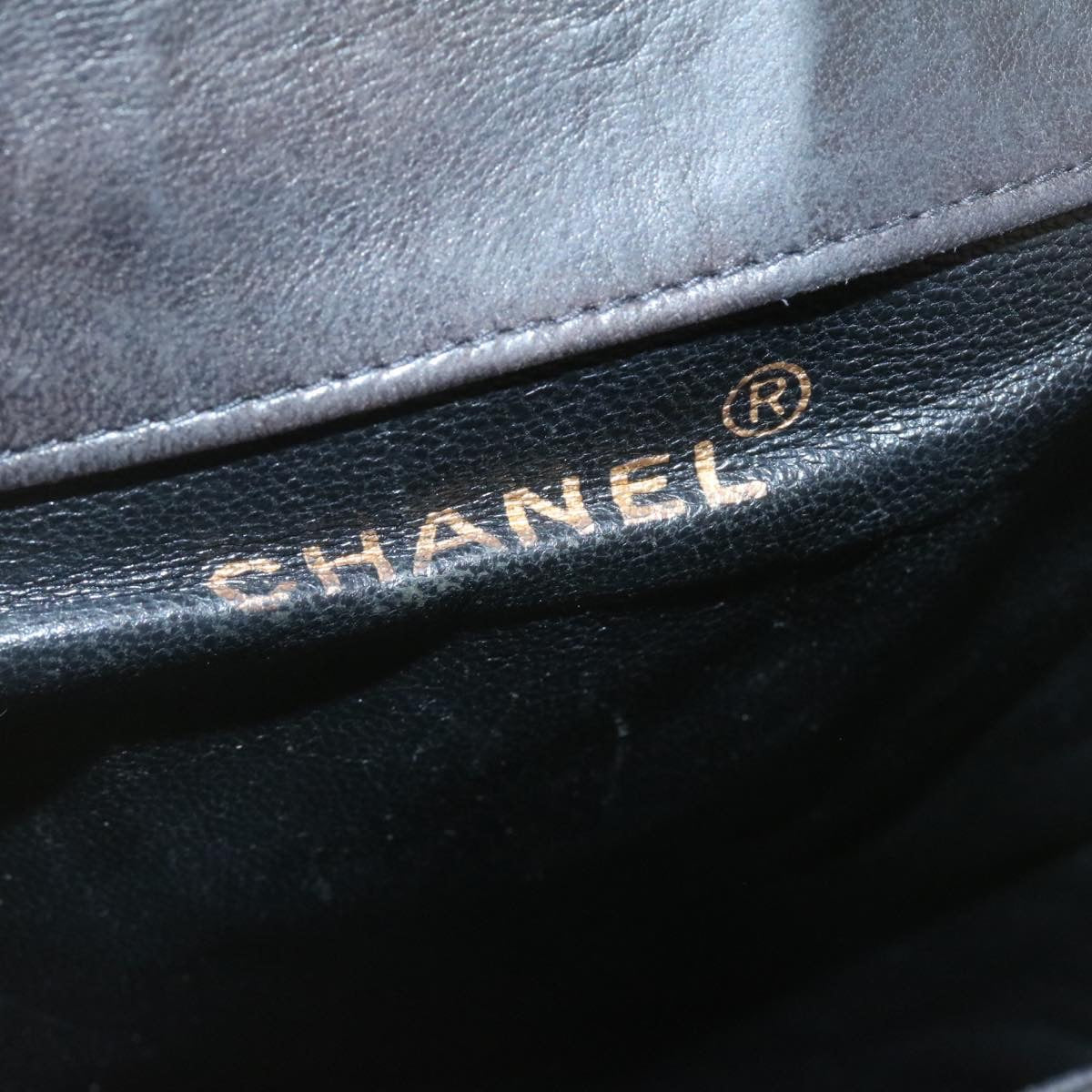 Top Quality Chanel Matelasse Backpack Leather Black Gold Tone CC Auth ar4662A