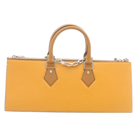 LOUIS VUITTON Epi San Fran Sac Tricot Hand Bag 2way Yellow M52805 Auth ar6465A