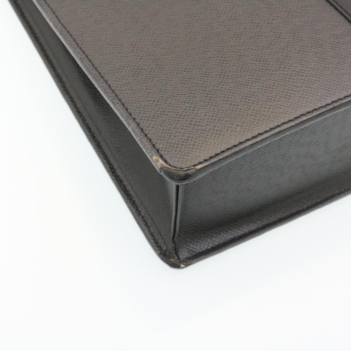 LOUIS VUITTON Taiga Porte Documents Rozan Business Bag Black M30052 Auth ar6487