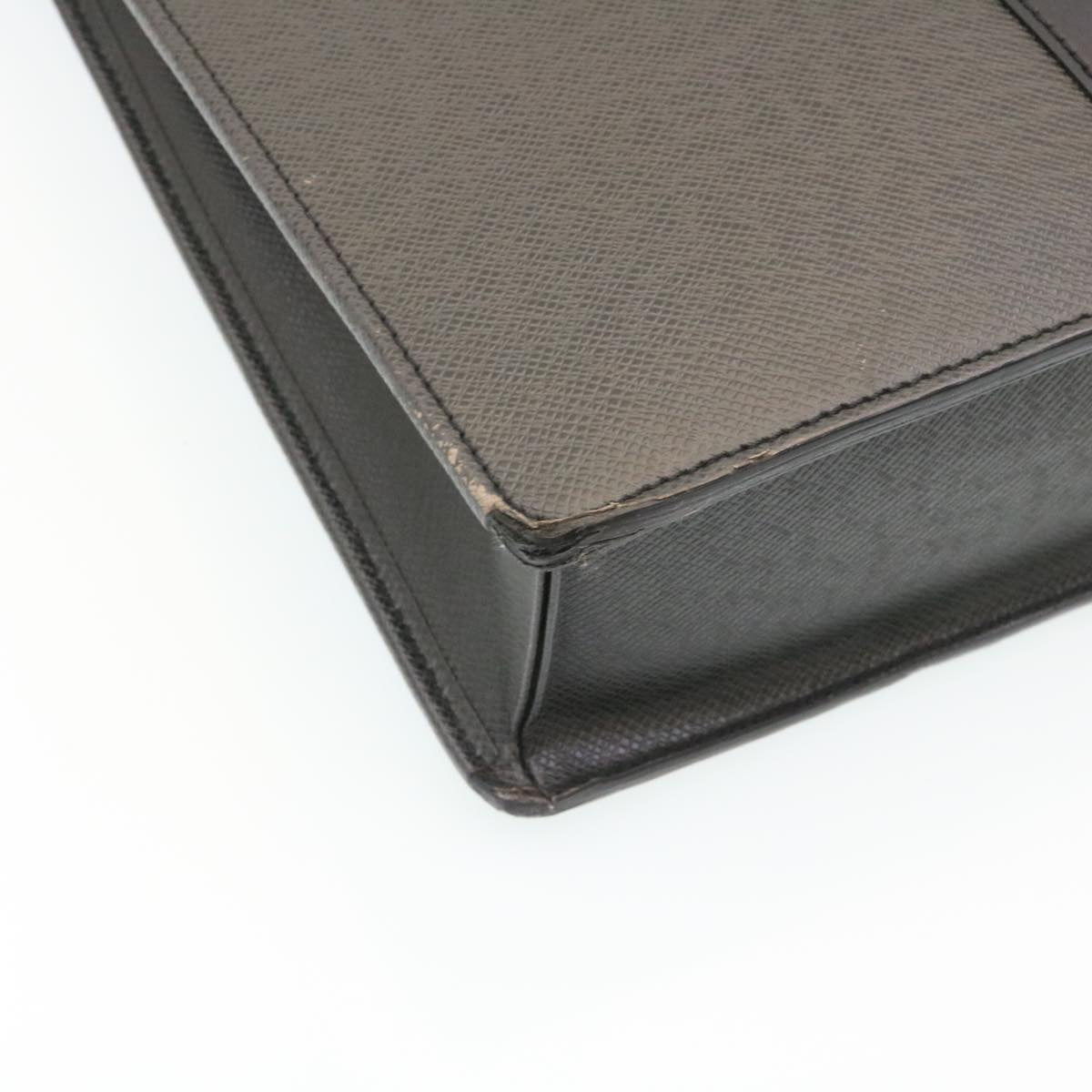 LOUIS VUITTON Taiga Porte Documents Rozan Business Bag Black M30052 Auth ar6487