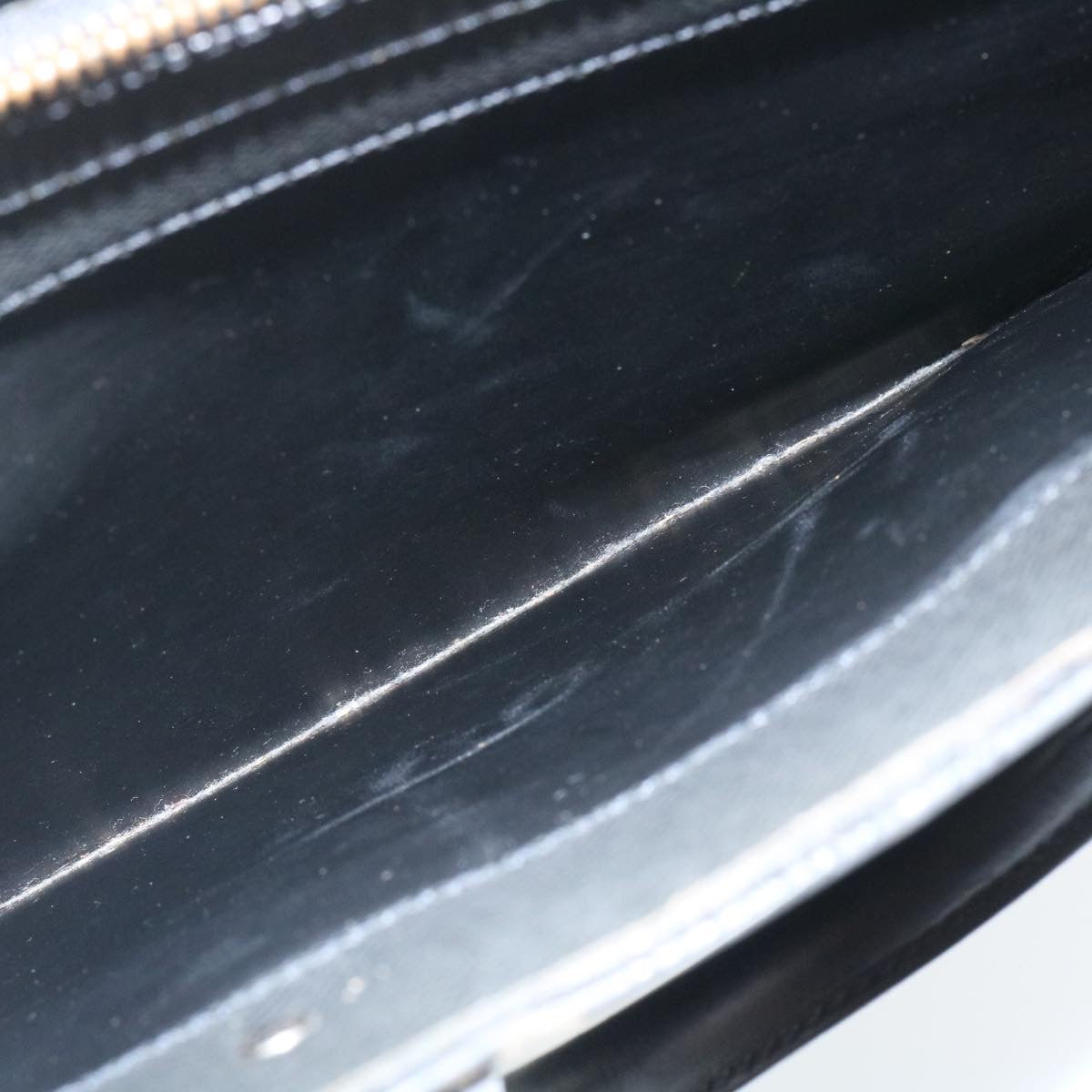 LOUIS VUITTON Taiga Porte Documents Rozan Business Bag Black M30052 Auth ar6487