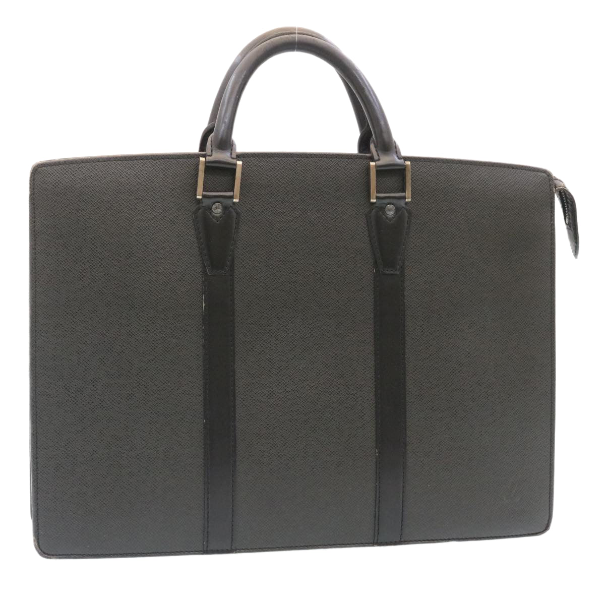 LOUIS VUITTON Taiga Porte Documents Rozan Business Bag Black M30052 Auth ar6487