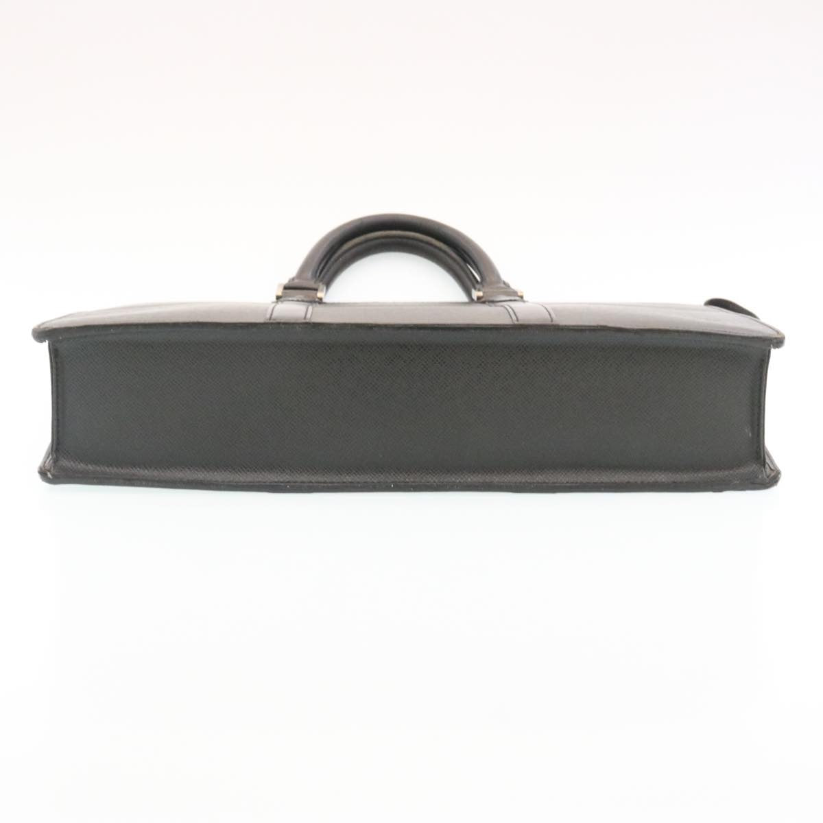 LOUIS VUITTON Taiga Porte Documents Rozan Business Bag Black M30052 Auth ar6487
