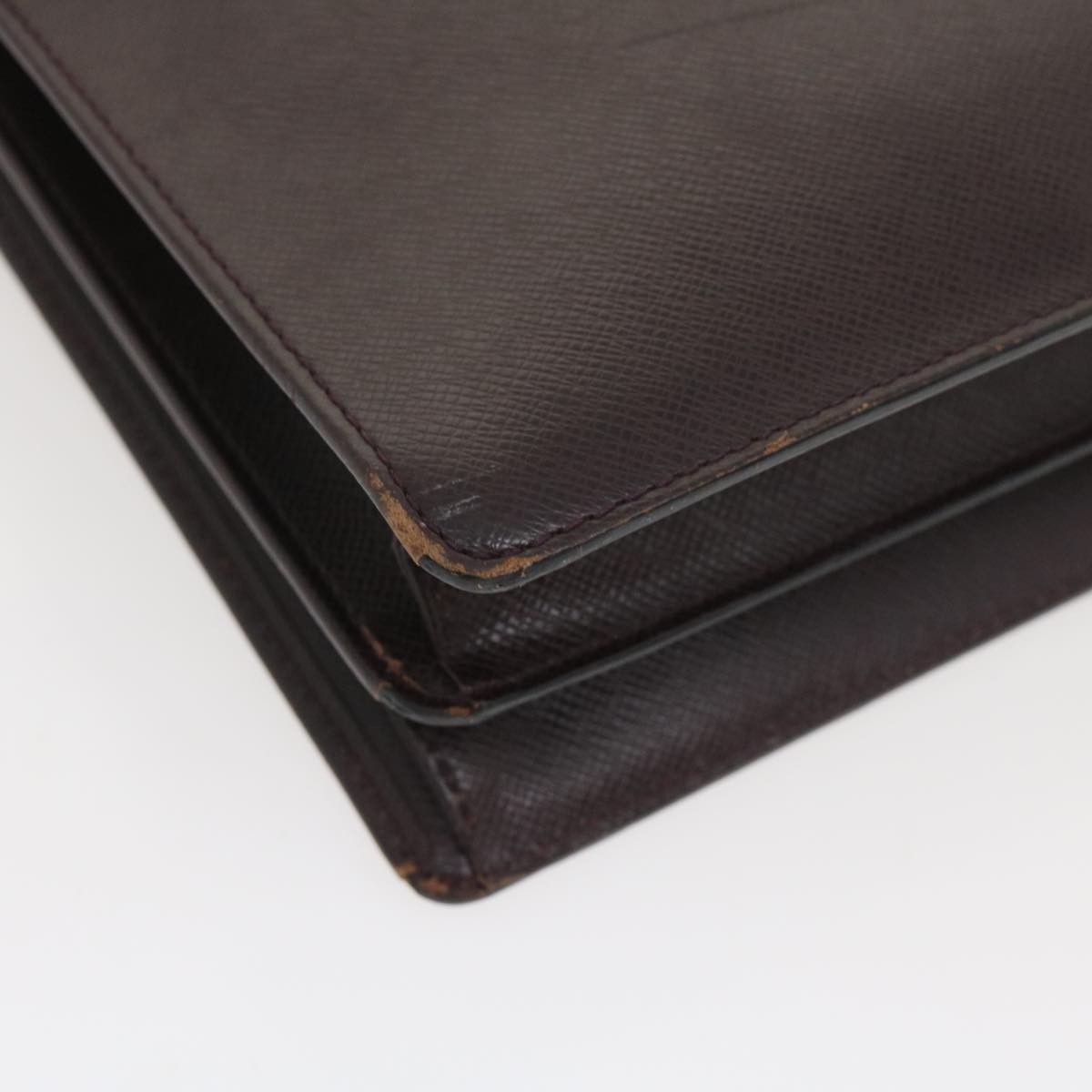 LOUIS VUITTON Taiga Serviette Moskova Business Bag Acajou M30036 LV Auth ar6874