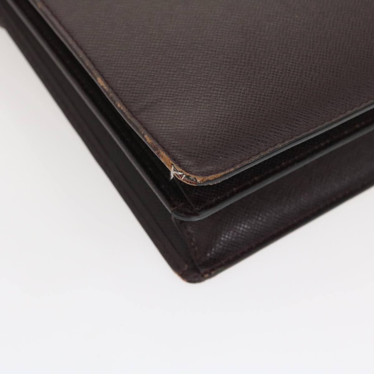 LOUIS VUITTON Taiga Serviette Moskova Business Bag Acajou M30036 LV Auth ar6874