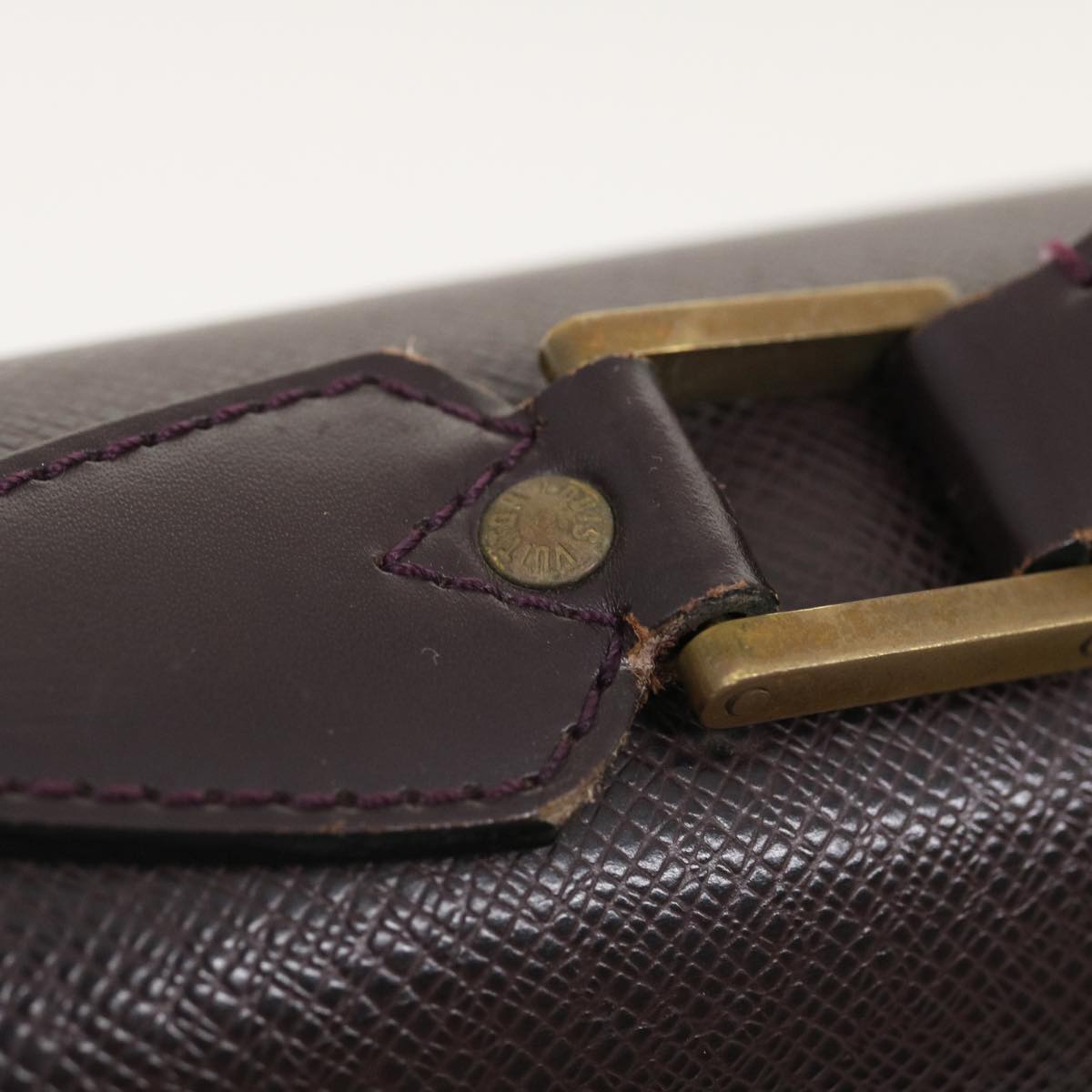 LOUIS VUITTON Taiga Serviette Moskova Business Bag Acajou M30036 LV Auth ar6874