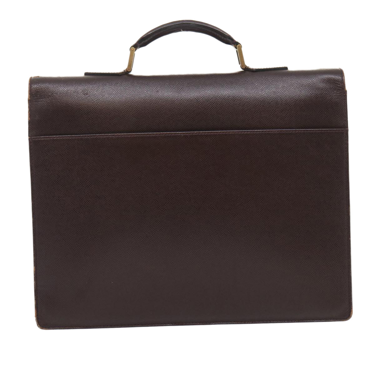 LOUIS VUITTON Taiga Serviette Moskova Business Bag Acajou M30036 LV Auth ar6874