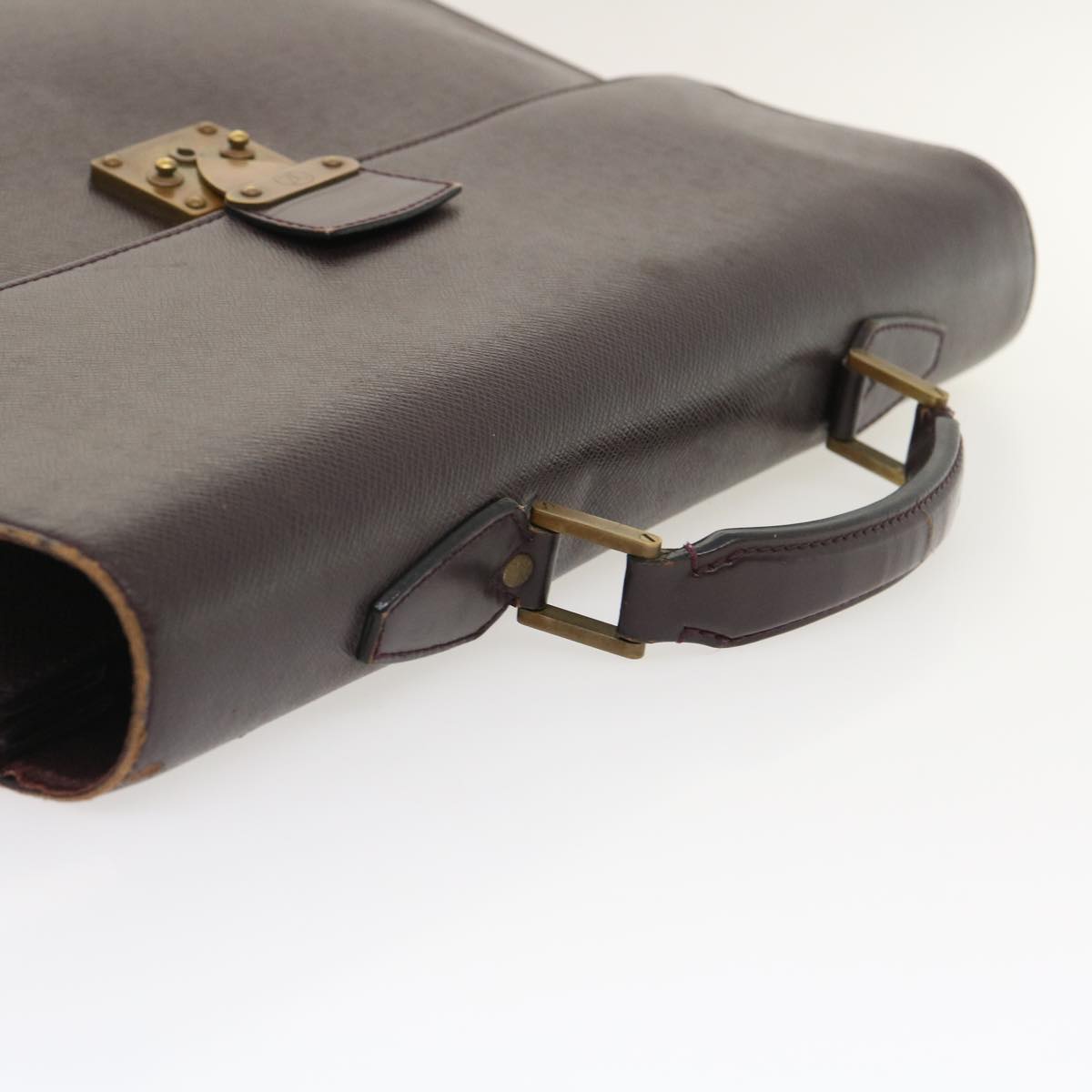 LOUIS VUITTON Taiga Serviette Moskova Business Bag Acajou M30036 LV Auth ar6874