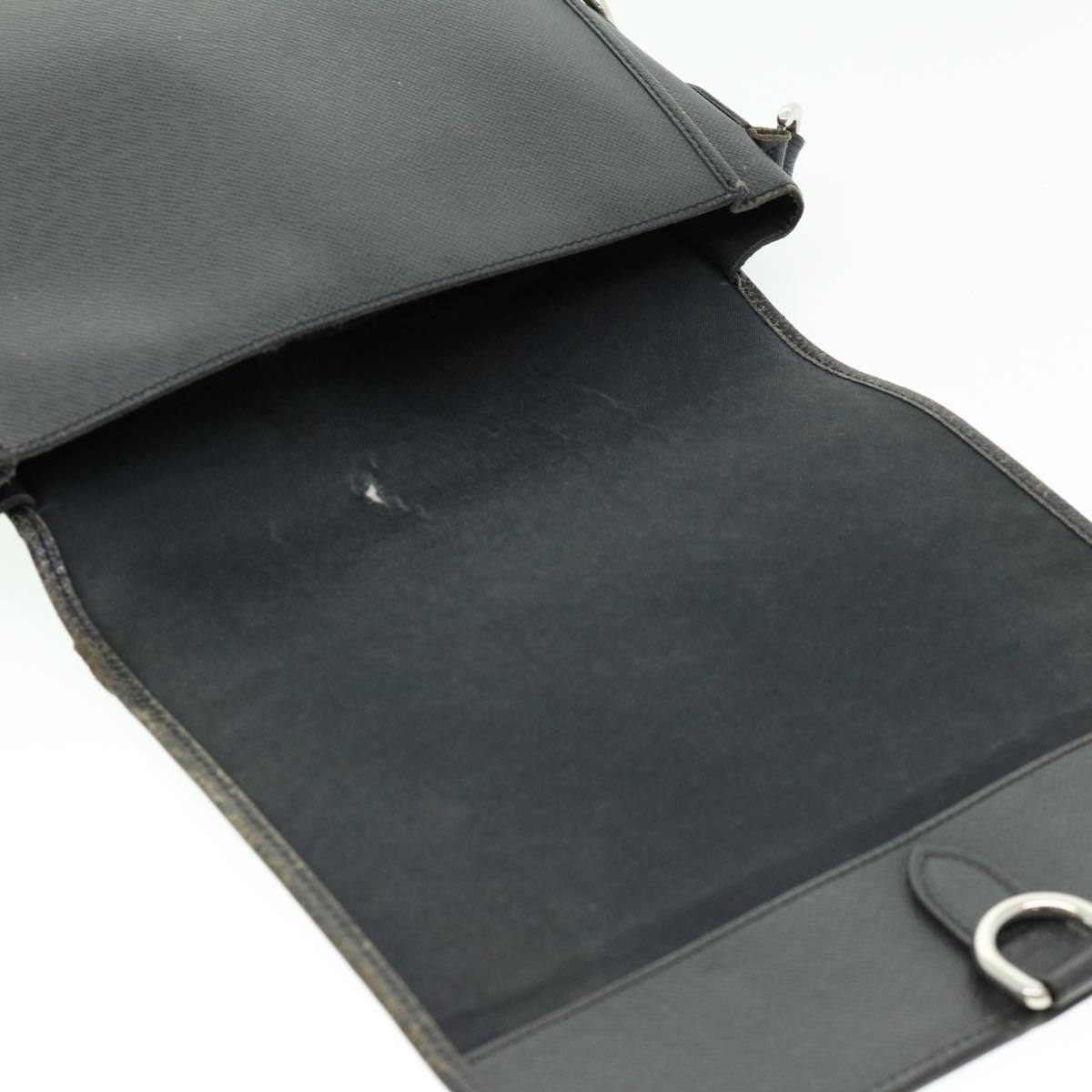 LOUIS VUITTON Taiga Andrei Shoulder Bag Ardoise M32482 LV Auth ar7219