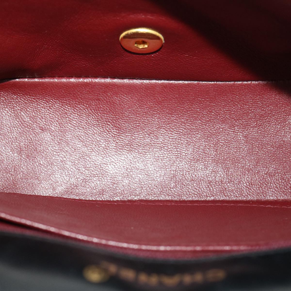 Top Quality Chanel Matelasse Diana Turn Lock Chain Shoulder Bag Lamb Skin Black Auth ar7368A