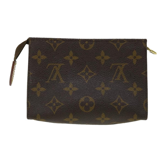 LOUIS VUITTON Monogram Poche Toilette 15 Pouch M47546 LV Auth ar7779B
