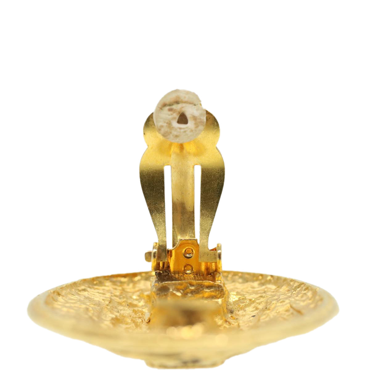 Top Quality Chanel Earring Gold Tone CC Auth ar8383