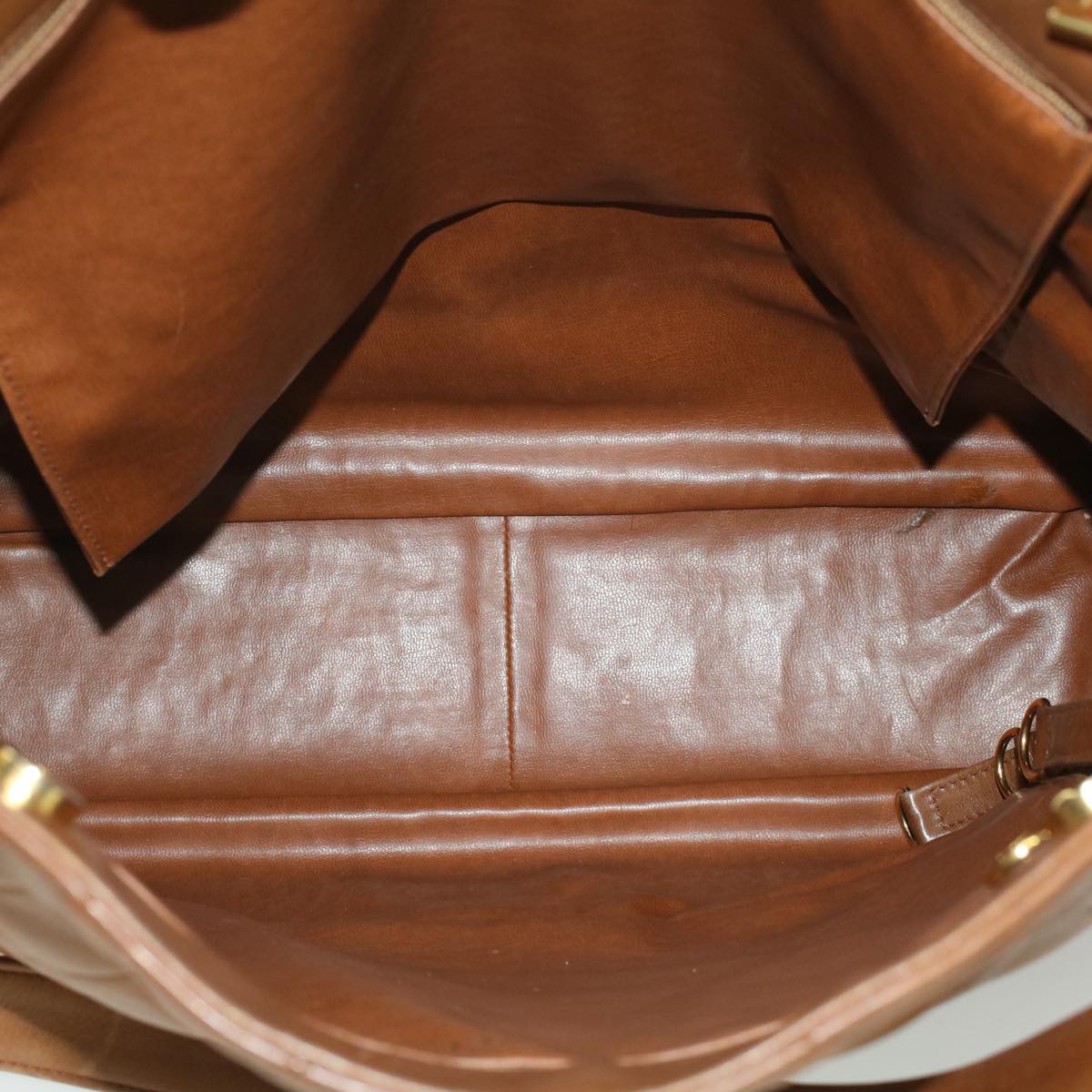 Top Quality Chanel Matelasse Chain Shoulder Bag Lamb Skin Brown CC Auth ar8527