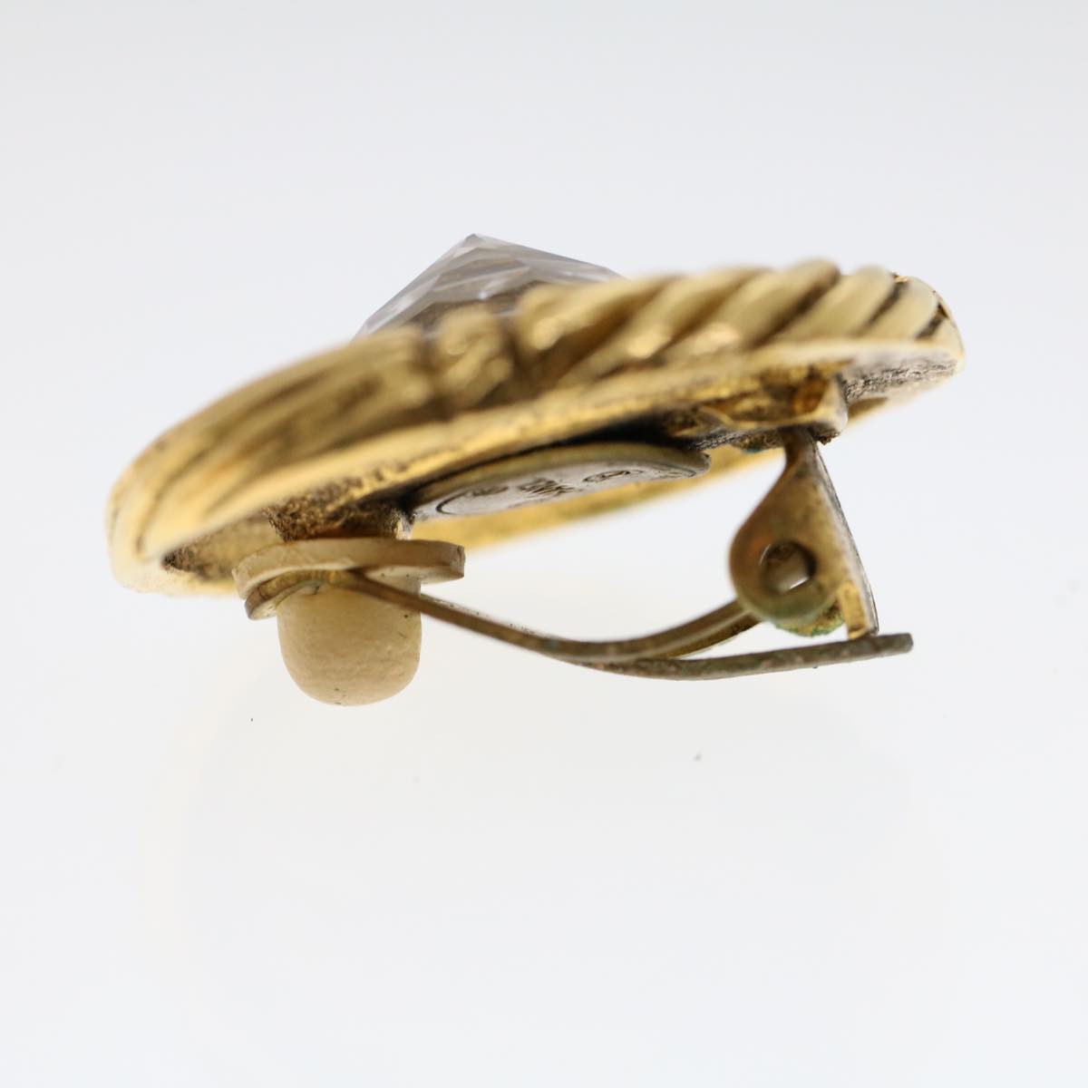 Top Quality Chanel Earring Gold Tone CC Auth ar9887B