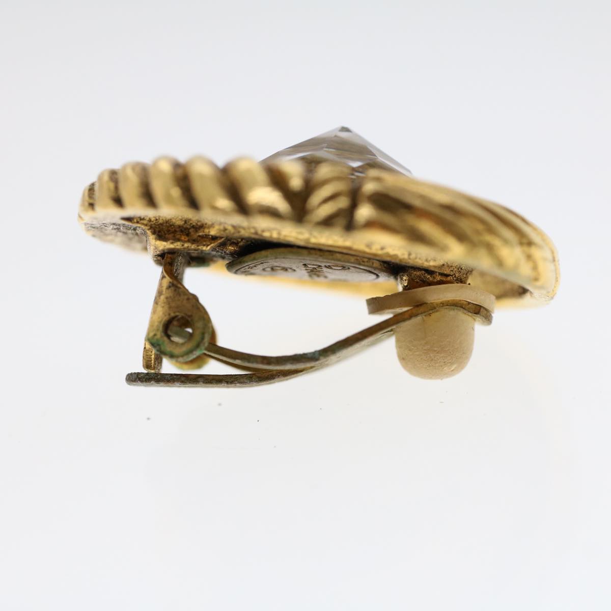 Top Quality Chanel Earring Gold Tone CC Auth ar9887B