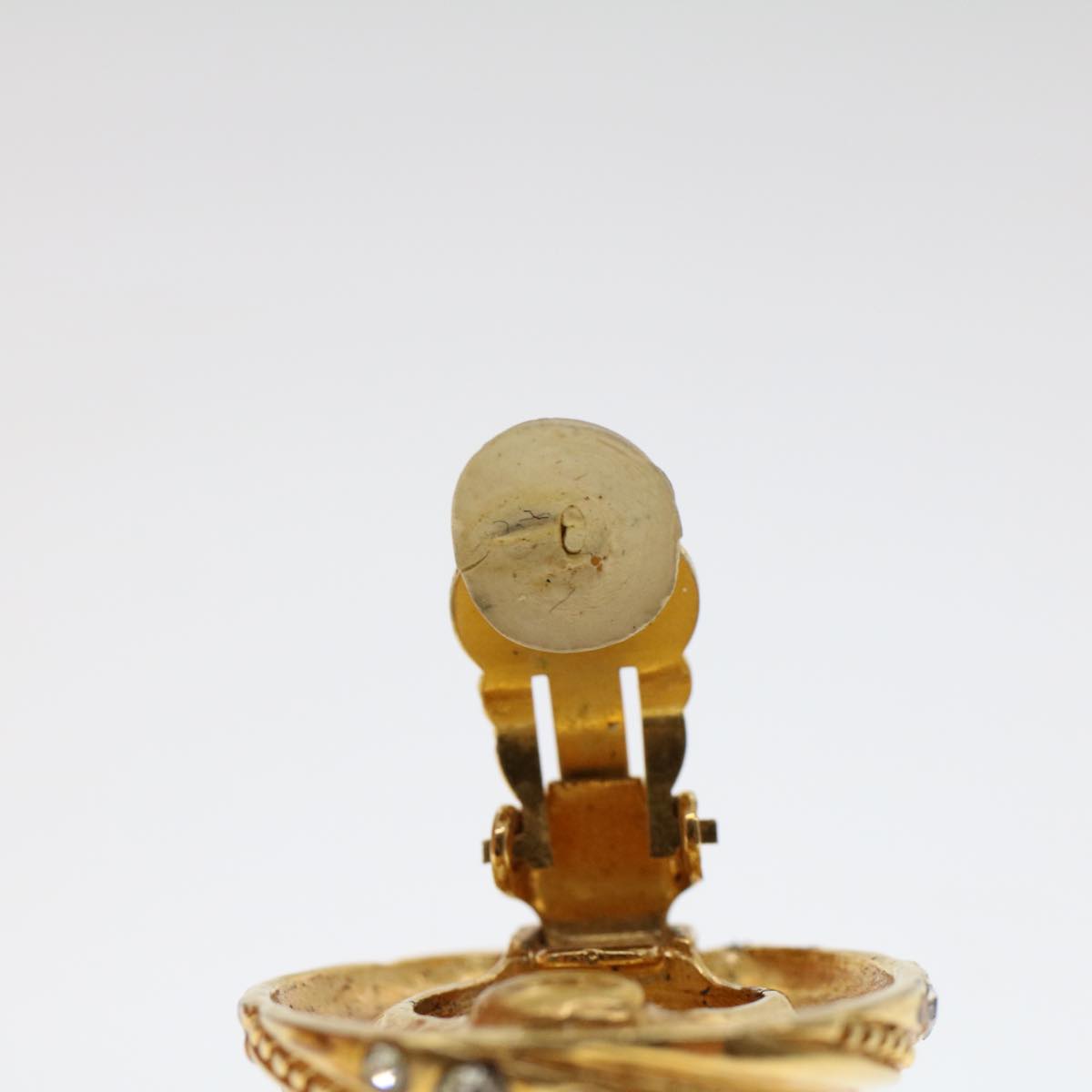 Top Quality Chanel Earring Gold Tone CC Auth ar9890B